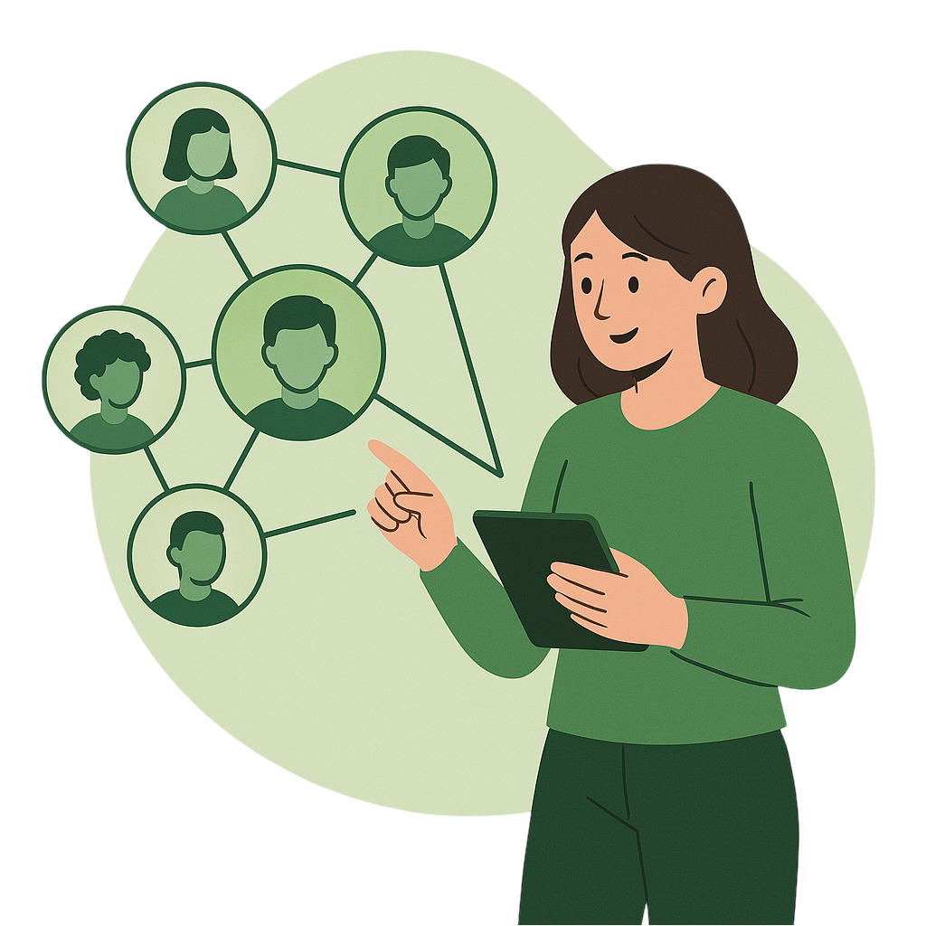 Networking illustration